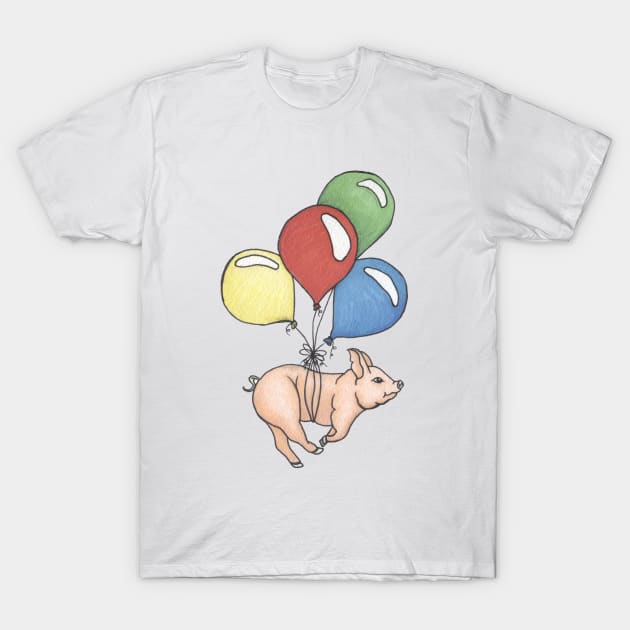 Balloon Piggy T-Shirt by DILLIGAFM8